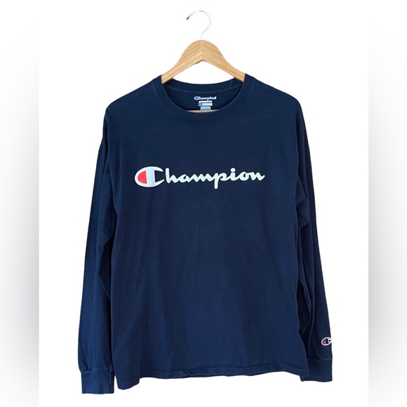 Champion Other - CHAMPION MEDIUM NAVY LONG SLEEVE TSHIRT